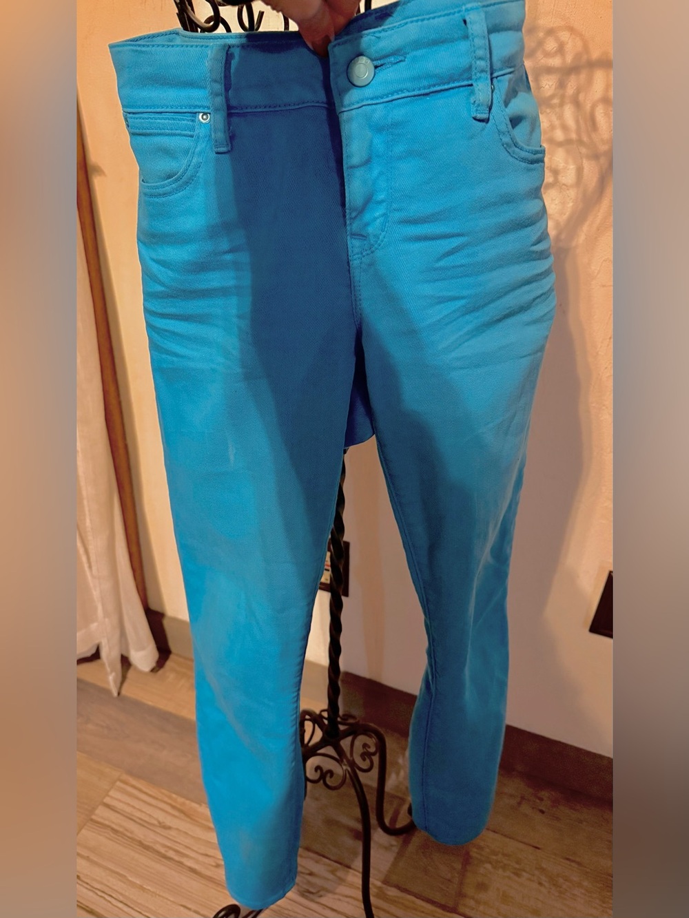 GAP Women's 1969 Skinny Jeans in Bright Turquoise Blue